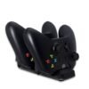 Base de Carga + 2 Baterias de Joystick Para Xbox One S Slim Negra