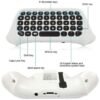 Chatpad Teclado Inalambrico de Joystick Para Xbox One S Slim y Series S|X Blanco