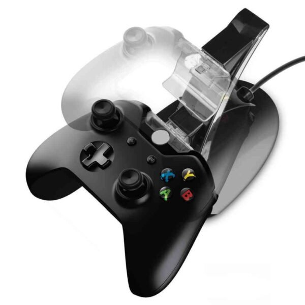 Base Cargador Dual de Joystick Control Mando Para Xbox One Negro