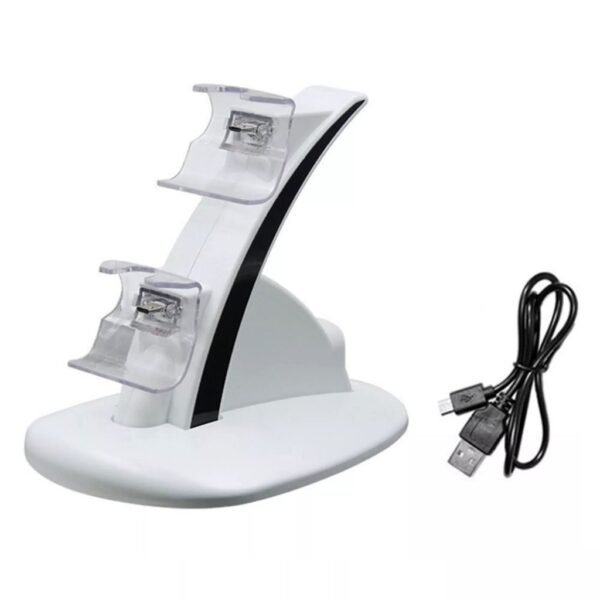 Base Cargador Dual Joystick Control Mando Para Xbox One Slim Blanca