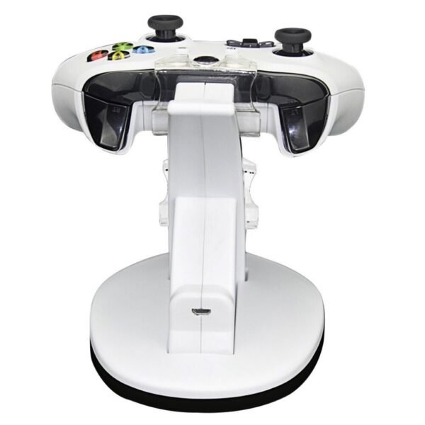 Base Cargador Dual Joystick Control Mando Para Xbox One Slim Blanca