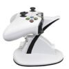 Base Cargador Dual Joystick Control Mando Para Xbox One Slim Blanca