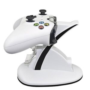 Base Cargador Dual Joystick Control Mando Para Xbox One Slim Blanca