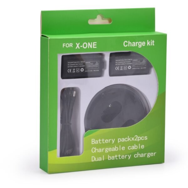 Base de Carga Dual Circular Con 2 Baterias Recargables Para Xbox Serie S / X y One