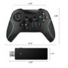 Joystick Inalambrico Recargable Para Xbox Series S / X One Ps3 y Pc Negro