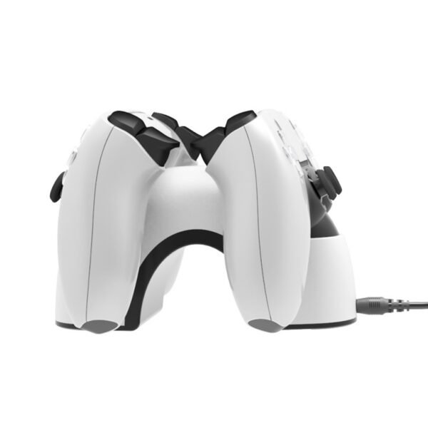 Base de Carga Dual Por Puerto Inferior Del Joystick Para Ps5 + Fuente