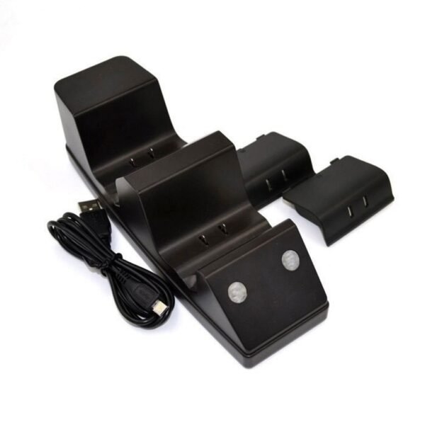 Base Carga + Baterias Recargables 1200mha de Joystick Para Xbox One