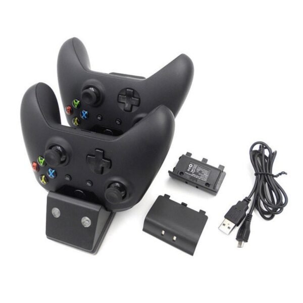 Base Carga + Baterias Recargables 1200mha de Joystick Para Xbox One