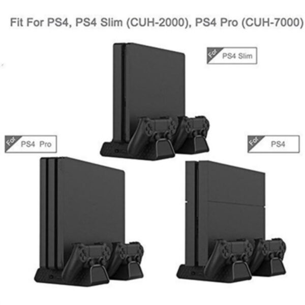 Base Carga Ventilacion y Soporte Juegos Para Ps4 Slim Pro V3