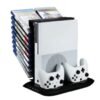 Base Ventilacion Carga Dual de Controles Hub Usb y Soporte de Juegos Para Xbox One Slim