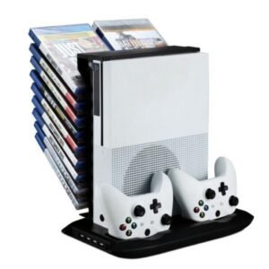 Base Ventilacion Carga Dual de Controles Hub Usb y Soporte de Juegos Para Xbox One Slim