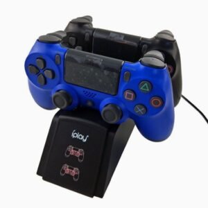 Base Con Imagen Indicadora de Carga Joystick Puerto Usb Inferior Para Ps4