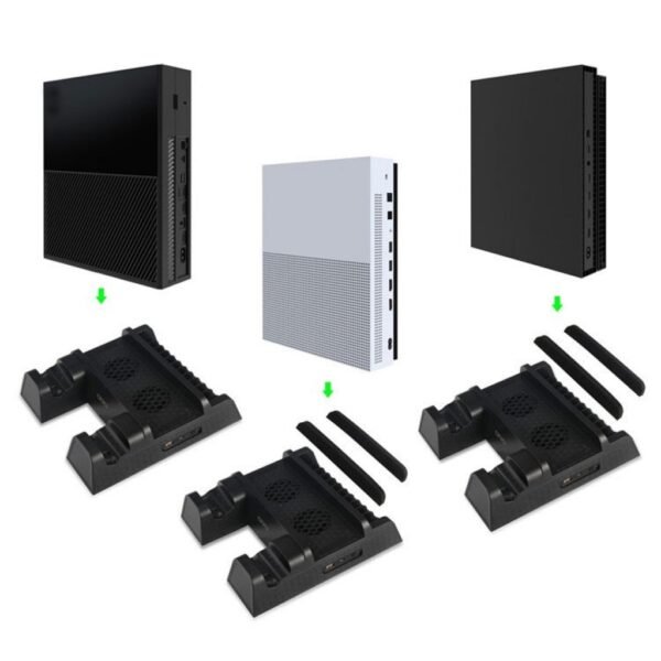 Soporte Estacion de Carga Refrigeracion + 2 Baterias Indicador Led Para Xbox One / Slim /  X