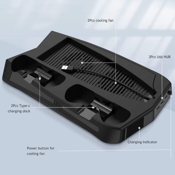 Base de Ventilacion Almacenamiento y Carga Joystick Para Ps5