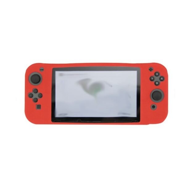 Funda protector silicona cubre consola y controles para Nintendo Switch rojo
