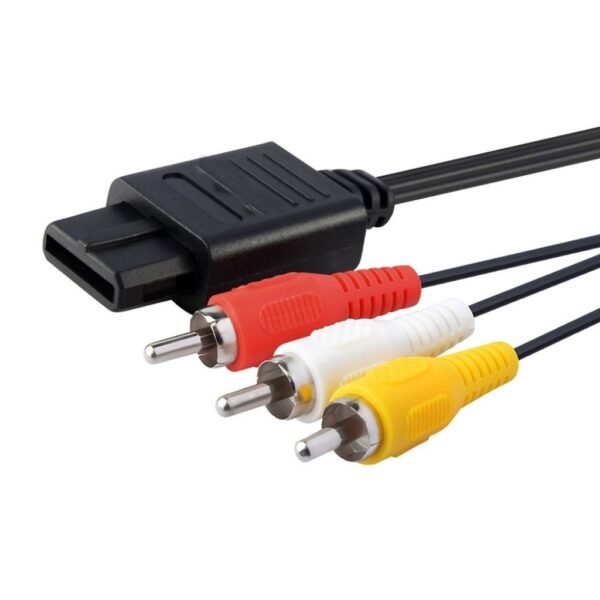 Cable Video Av Rca Audio y Video Para Snes N64 y Game Cube