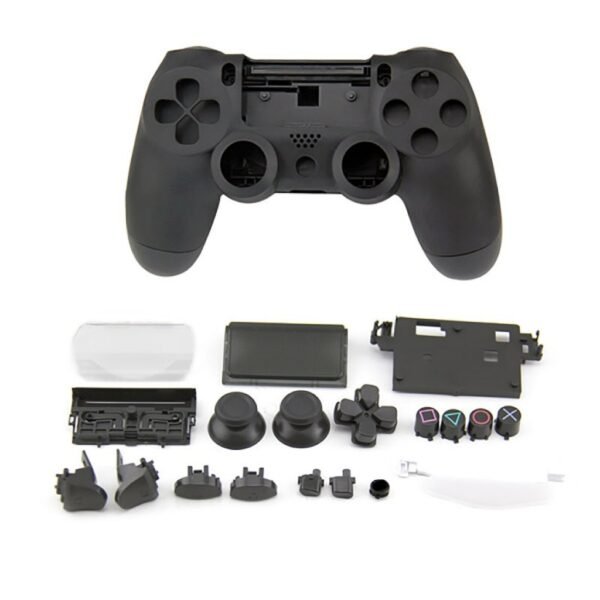 Carcasa Joystick Inalambrico Para Ps4 Negro V4
