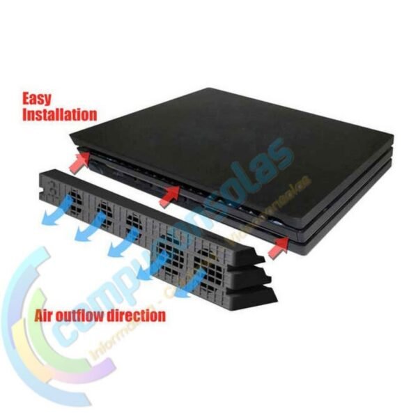 Ventilador Externo de 5 Fan Automatico y Control Velocidad para Ps4 Pro