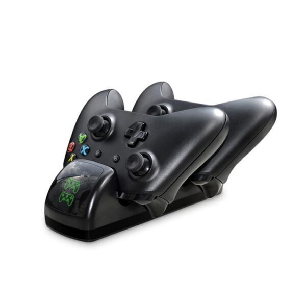 Base de Carga + 2 Baterias Recargables 1200mha Para Xbox One / Slim / X