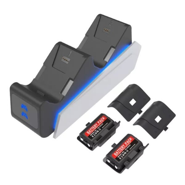 Base de Carga Doble Con 2 Baterías Para Xbox One y Series S|X