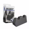 Base de Carga Negra Doble Por Puerto Inferior Para Joystick Ps5 Con Fuente