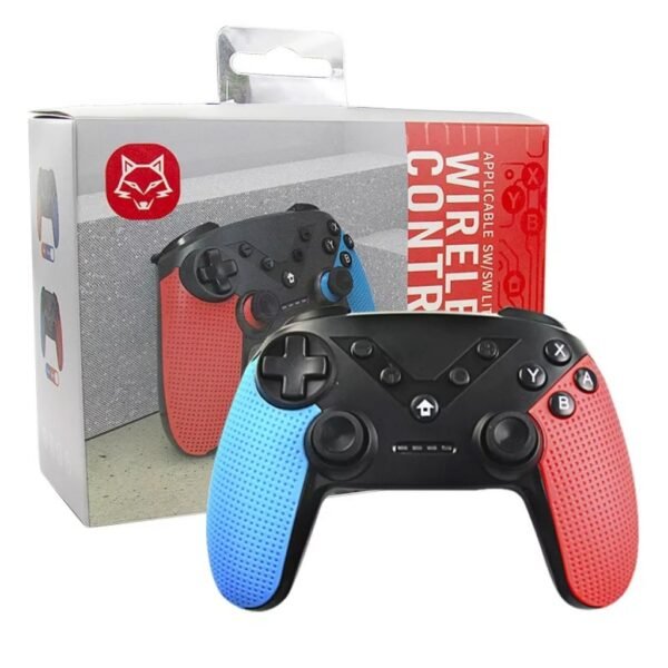 Joystick Inalambrico 3 En 1 Para Nintendo Switch Pc Ios y Android Negro Rojo y Azul