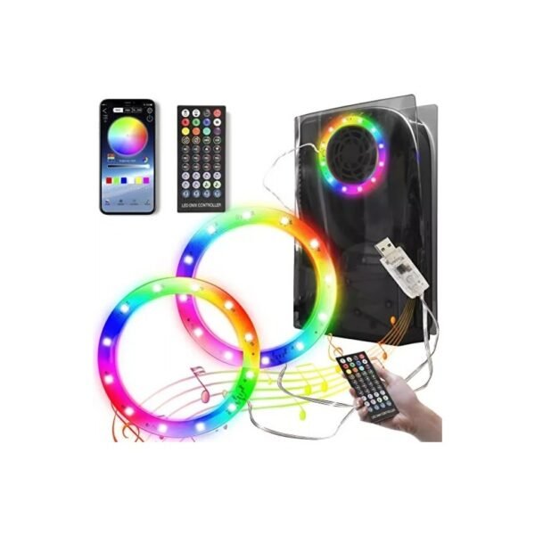 Luz Led Rgb Gamer Para Consola Ps5