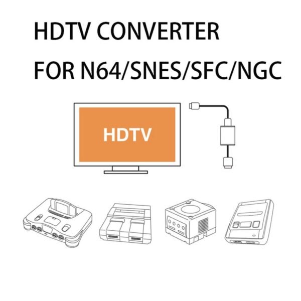 Adaptador Convertidor Escalador Para N64 Snes Sfc Ngc Conectalas A Hdmi