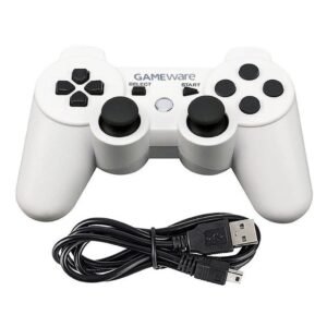 Joystick Inalambrico Gameware Compatible Para Ps3 Blanco