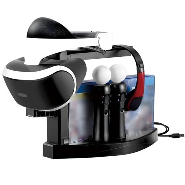 Soporte Base de Carga Compatible Con Ps Vr Joystick para Ps4 y Move