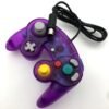 Joystick Control Mando Para Game Cube y Wii Violeta Transparente
