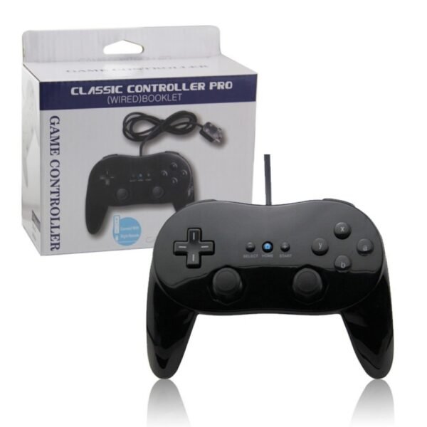 Joystick Control Clasico Classic Controller Para Wii Negro