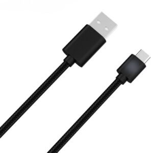 Cable de Carga Usb-c 3 Metros Reforzado Para Joystick Ps5 Negro