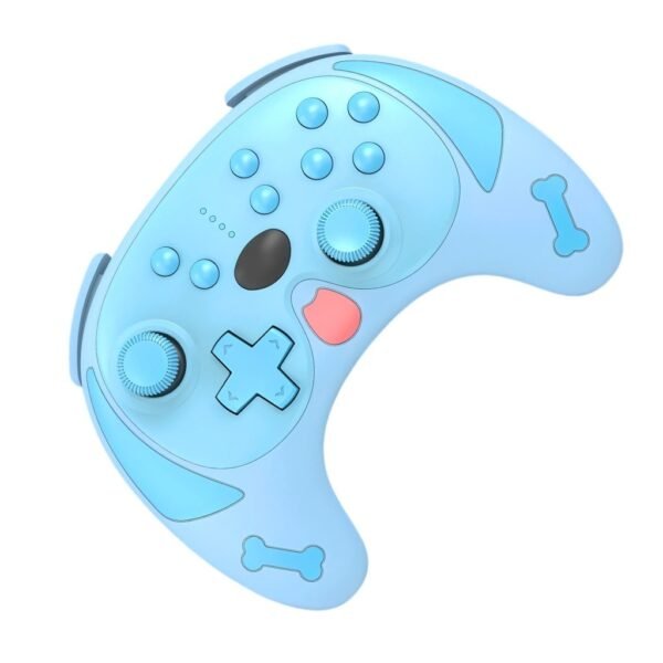 Joystick Inalambrico Recargable Para Nintendo Switch Dog Azul