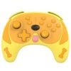 Joystick Inalambrico Recargable Para Nintendo Switch Dog Amarillo