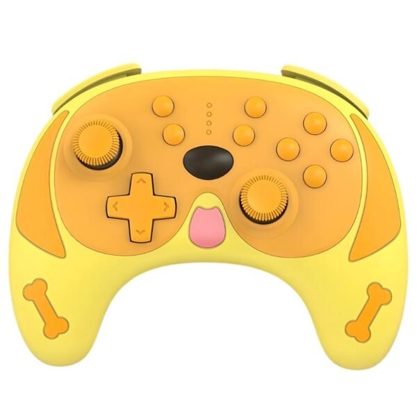 Joystick Inalambrico Recargable Para Nintendo Switch Dog Amarillo