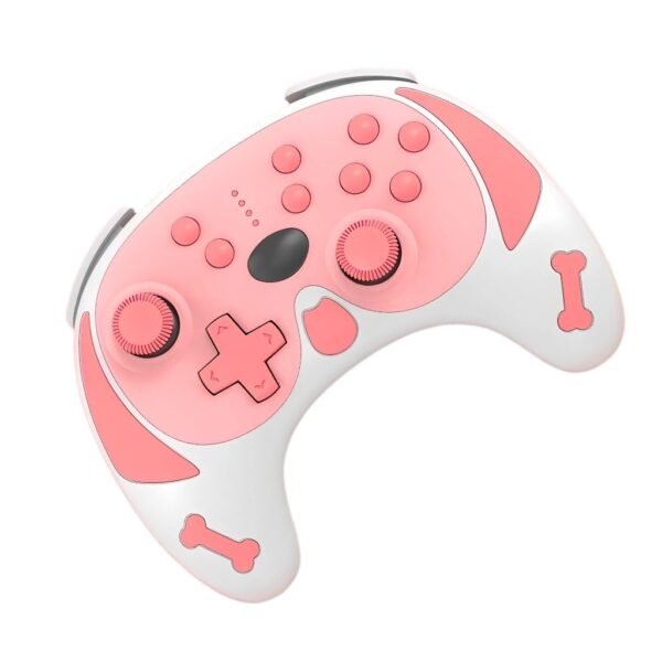 Joystick Inalambrico Recargable Para Nintendo Switch Dog Rosa