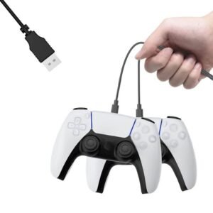 Cable de Carga Usb-c Doble Para Joystick Ps5