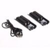 Base Cargador Doble y 2 Baterias Recargables Para Wii Wiimote Negro