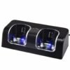 Base Cargador Doble y 2 Baterias Recargables Para Wii Wiimote Negro