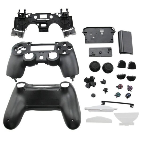 Carcasa Joystick Inalambrico Para Ps4 Negro V1 V2