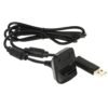 Cable Carga de Bateria Joystick Con Led Indicador Para Xbox 360 Negro