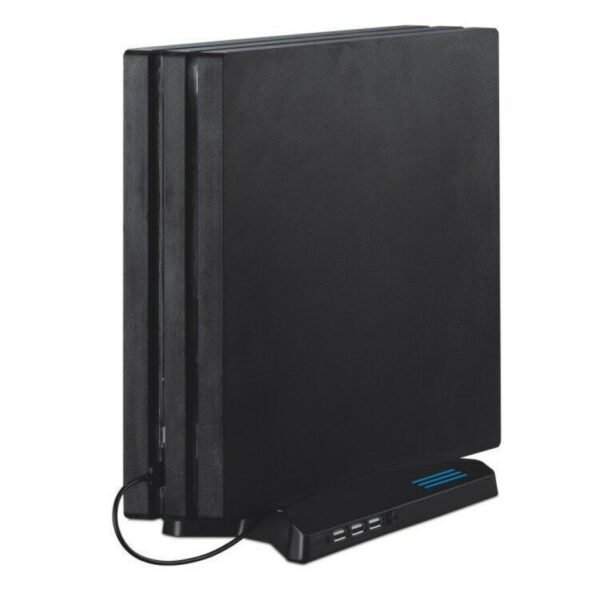 Soporte Doble Fan y Hub Usb 2.0 de 3 Puertos Para Ps4 Pro