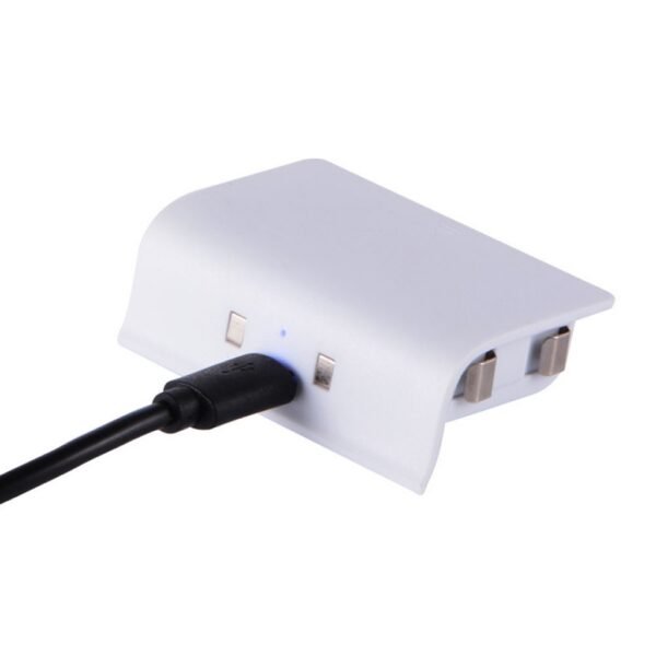 Base de Carga + 2 Baterias de Joystick Para Xbox One S Slim Blanca
