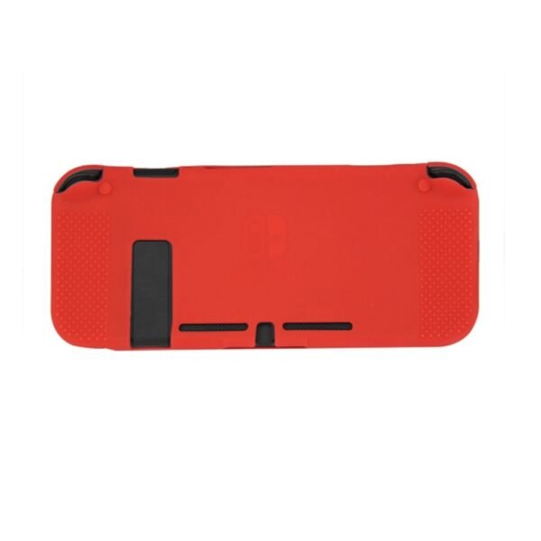 Funda protector silicona cubre consola y controles para Nintendo Switch rojo