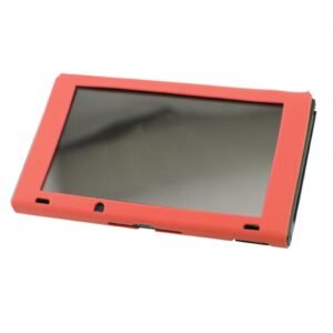 Funda protector silicona para consola Nintendo Switch roja