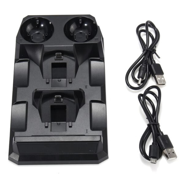 Base de Carga Cuadruple Ps Move y joysticks para Ps4