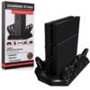 Soporte Base Carga 4 Controles Doble Ventilador Led 4 Usb 3.0 Ps4 10 En 1