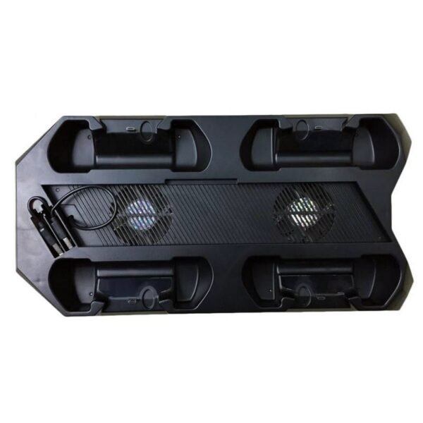 Soporte Base Carga 4 Controles Doble Ventilador Led 4 Usb 3.0 Ps4 10 En 1