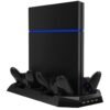 Soporte Base Carga 4 Controles Doble Ventilador Led 4 Usb 3.0 Ps4 10 En 1